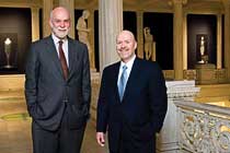 Jim McDonald (right), with Richard Armstrong, The Henry J. Heinz II Director, Carnegie Museum of Art