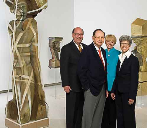 Left to right: David Hillenbrand, President, Carnegie Museums of Pittsburgh, Milton Fine, Dolly Ellenberg, Vice President for Development, and Sheila Fine.