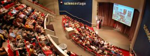 Cafe Sci attendees in Science Stage
