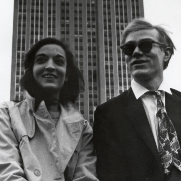 Andy Warhol and Marisol with the Empire State Building