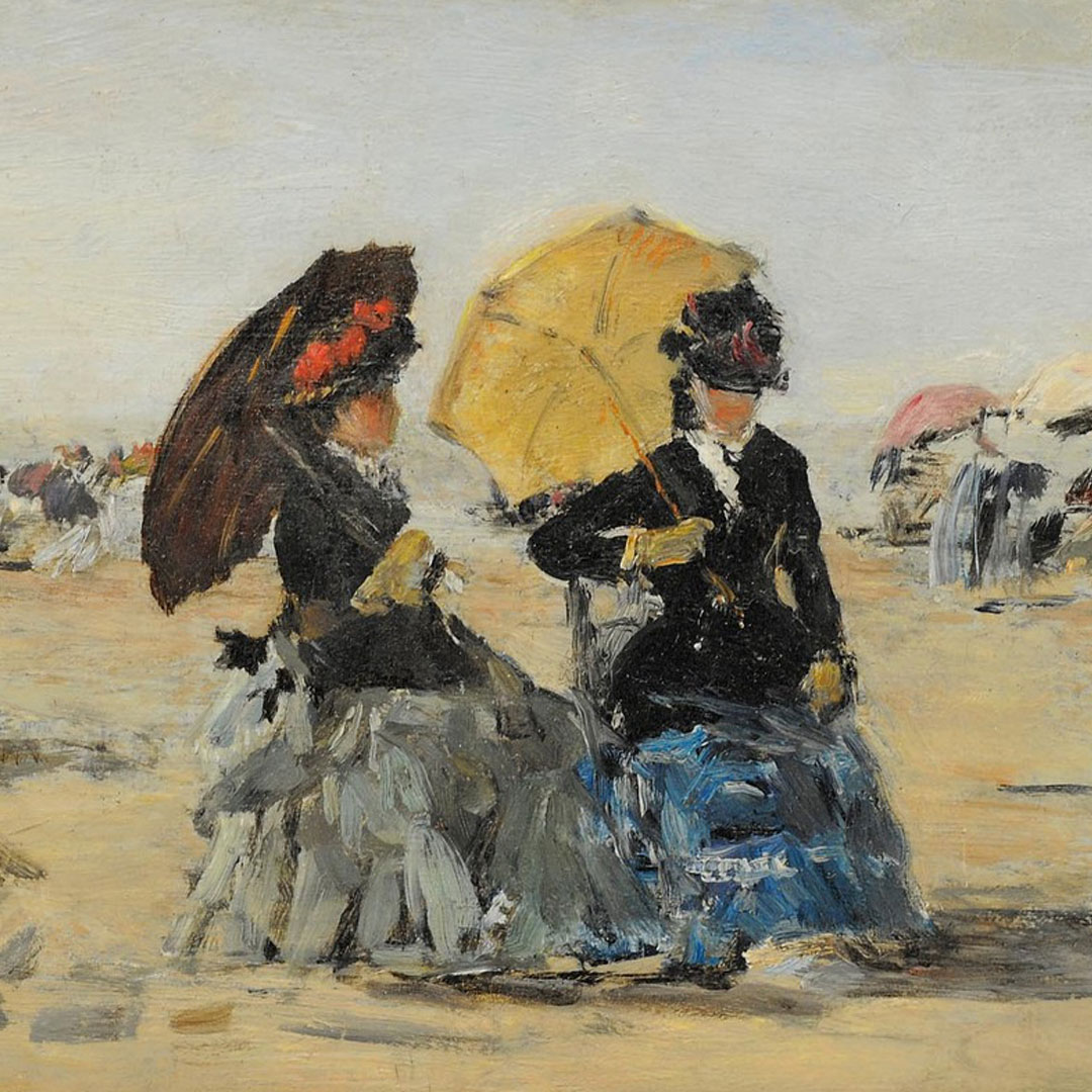 Eugène Louis Boudin, Beach at Trouville (La Plage de Trouville), ca. 1885