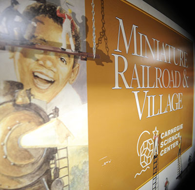 Miniature Railroad and Village vintage sign