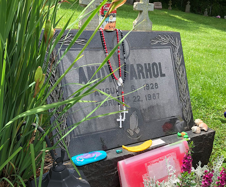 Andy Warhols grave.