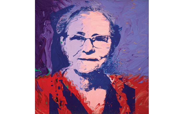 A portrait of Julia Warhola