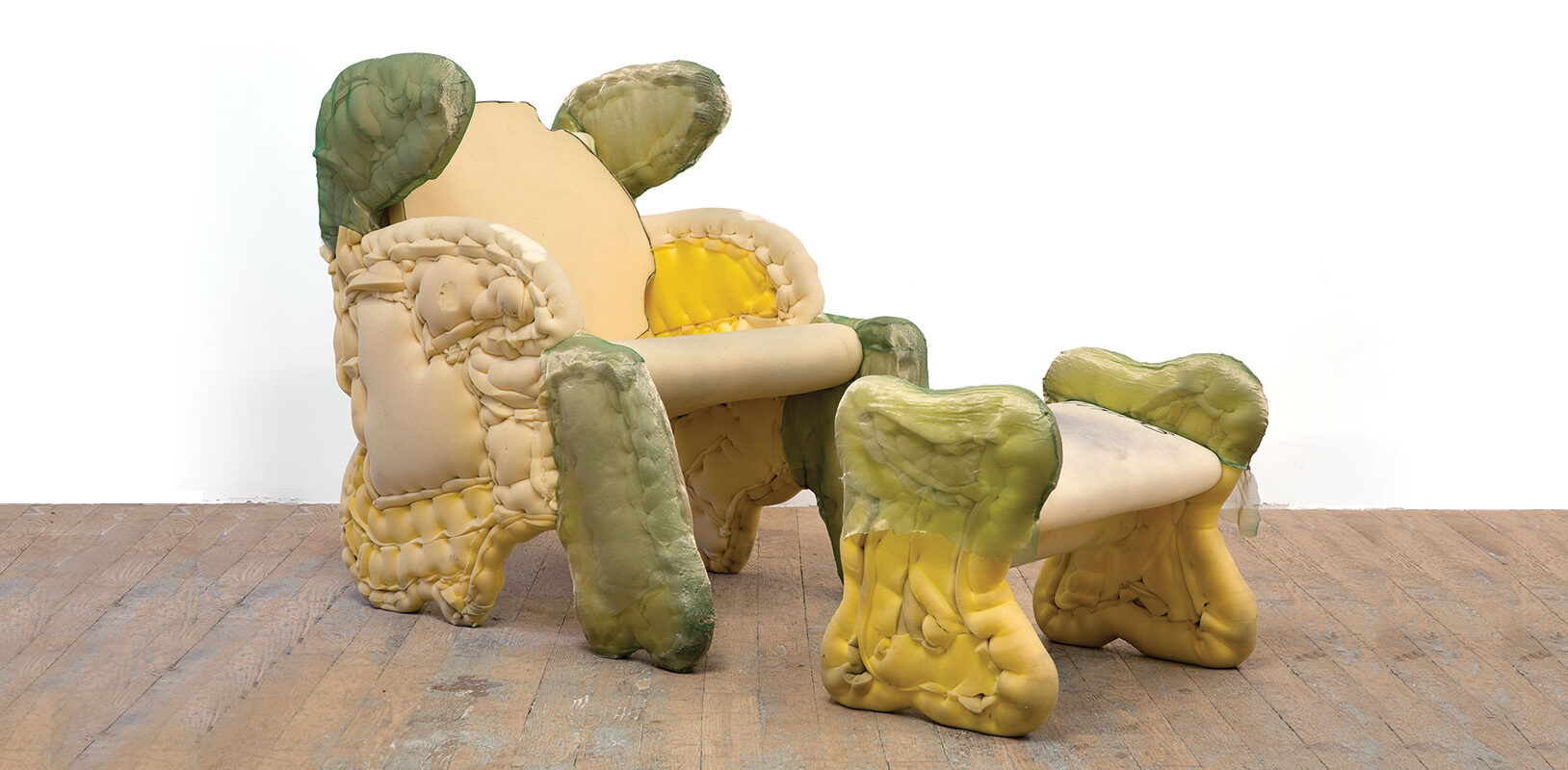Whimsical Chair and footstool