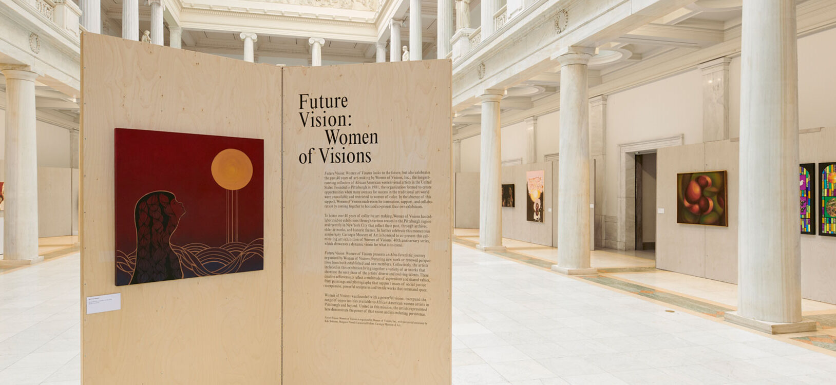 An installation view of the Women of Vision exhibition