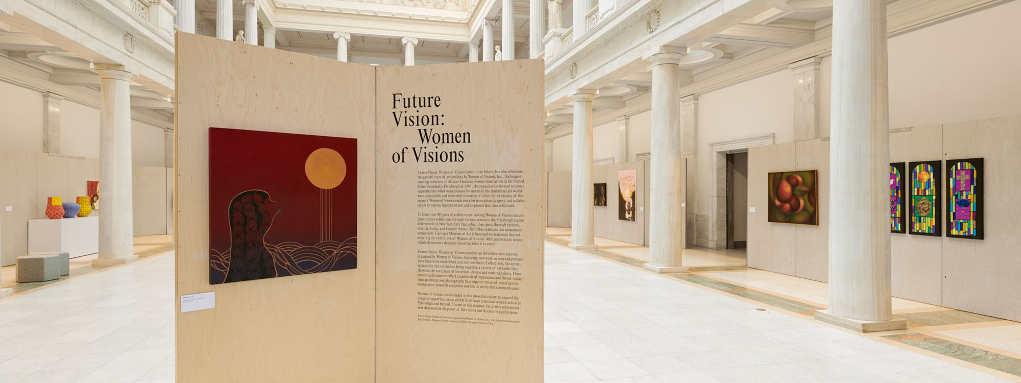 An installation view of the Women of Vision exhibition