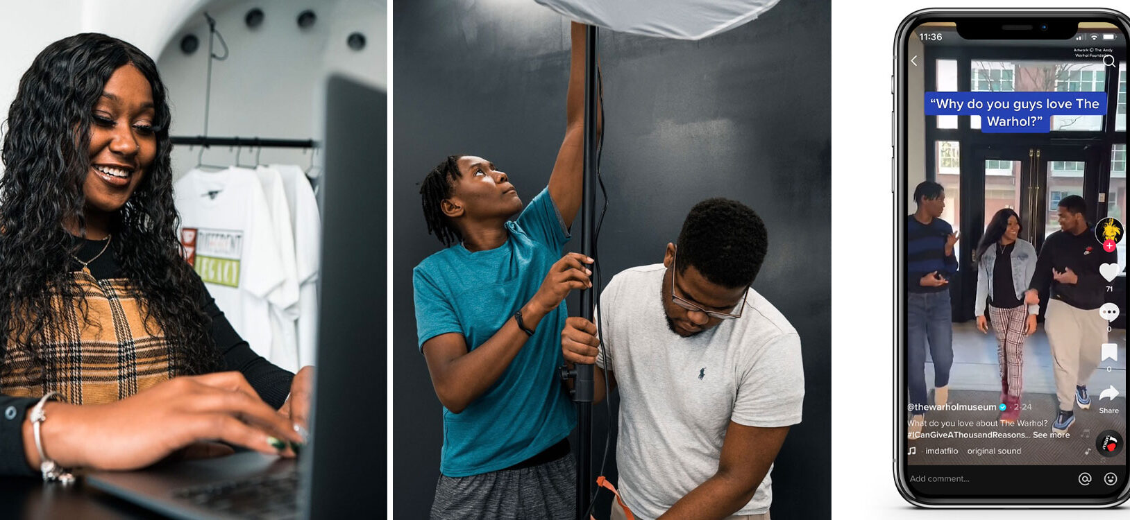 2 young men assembling a light fixture