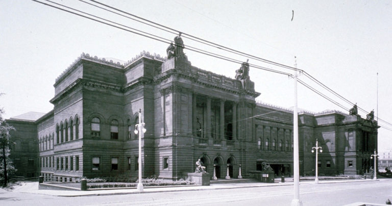 A historic photo of the Oakland Museum