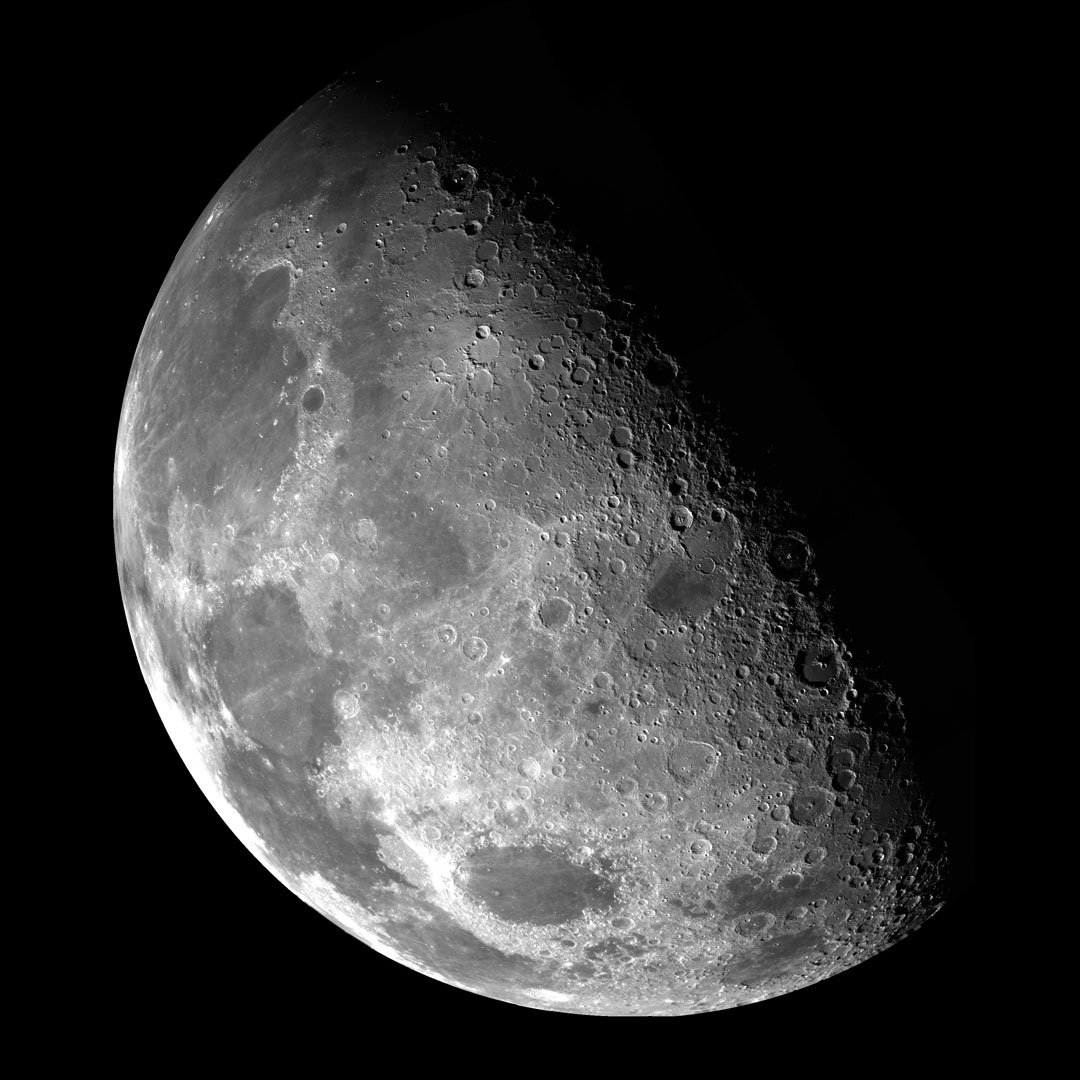 Photo of a half-moon
