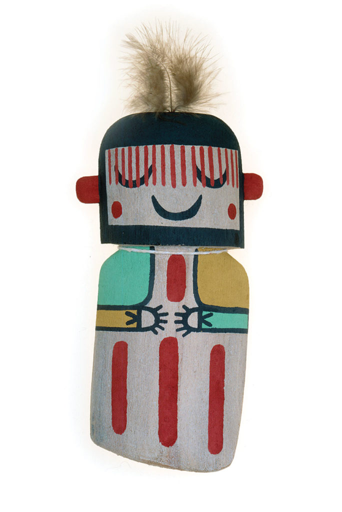 colorful native american doll