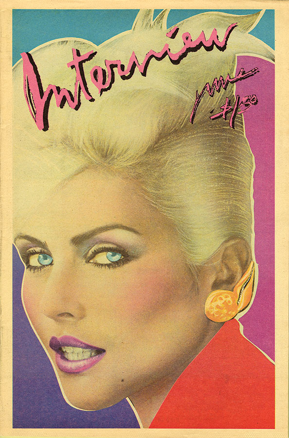 Cover of Interview magazine featuring Debbie Harry