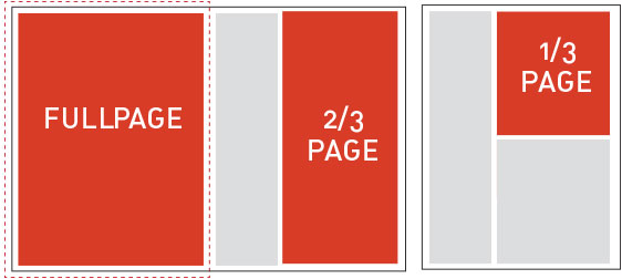 specifications for magazine ad sizes