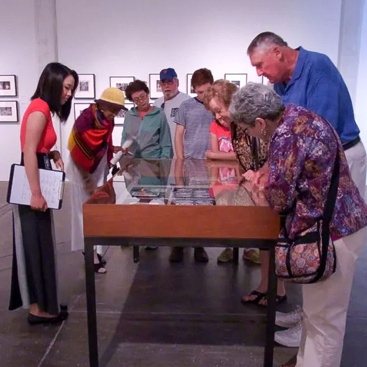 Older adults gathering at the Warhol museum