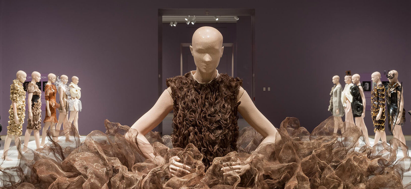 An installation view of Iris van Herpen's exhibition