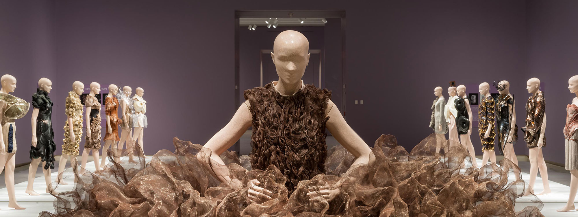 An installation view of Iris van Herpen's exhibition