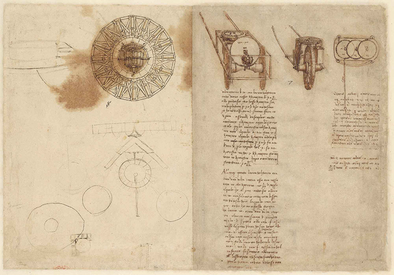 A page from Da Vinci's notebook.