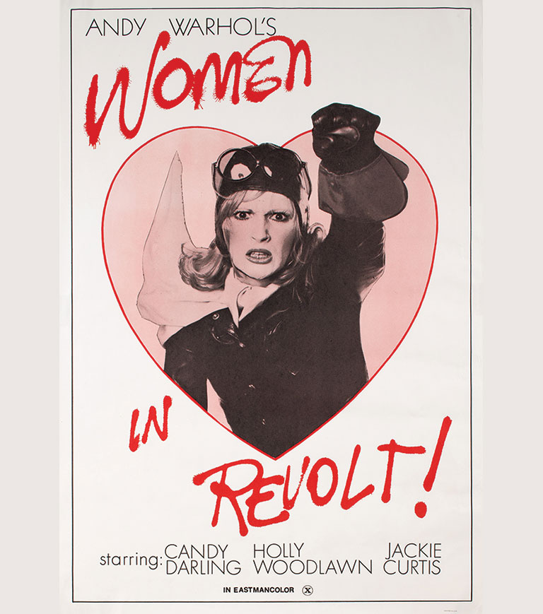 A poster for a movie called Women in Revolt