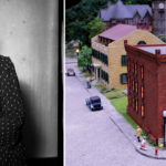 A portrait of Daisy Lampkin and miniature replica in the Miniature Railroad of her home
