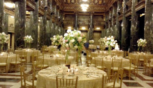 Music Hall Foyer set up for an event
