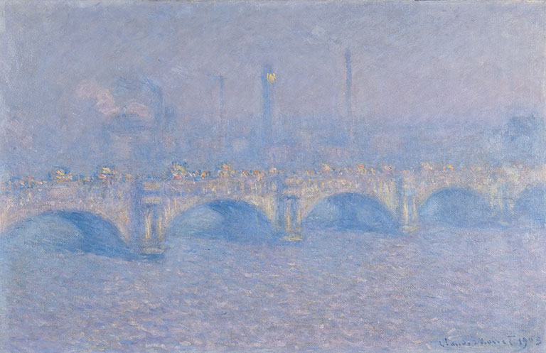 Monet's waterloo bridge painting from the memorial art gallery of the university of rochester