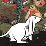 Still image from a video featuring a white rabbit.