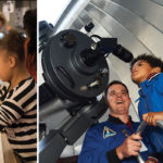 A series of images of people enjoying the carnegie museums.