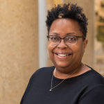 A portrait of Geovette Washington at the museum