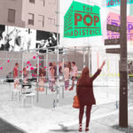 An artist's rendering of the Warhol Pop District