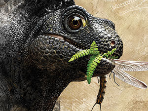 Illustration of an ancient mammal