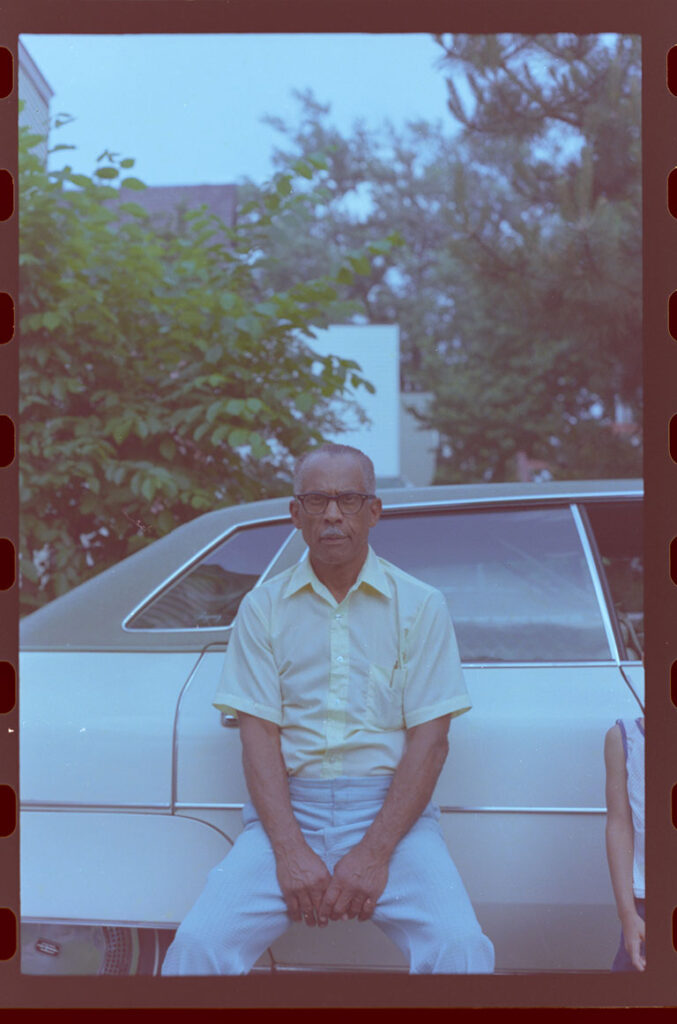 A color portrait of Teenie Harris as an older man.