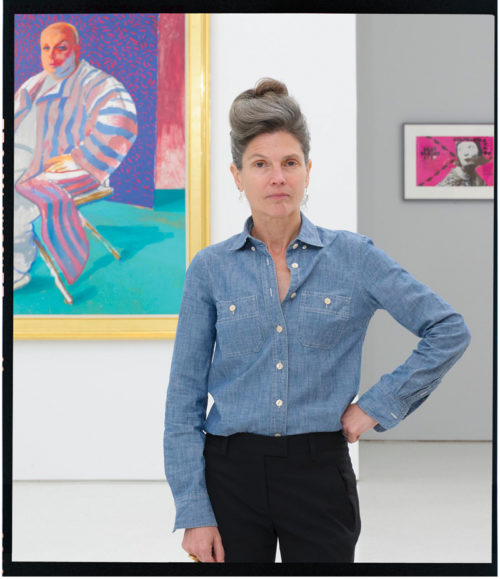Ingrid Schaffner standing in a gallery of carnegie Museum of art