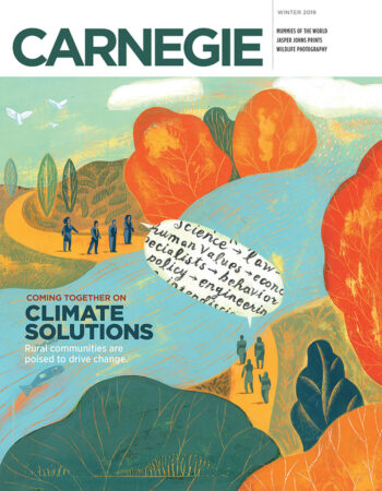 Cover of the 2019 winter issue of Carnegie magazine