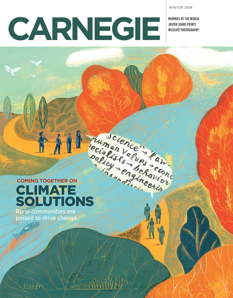 Cover of the 2019 winter issue of Carnegie magazine