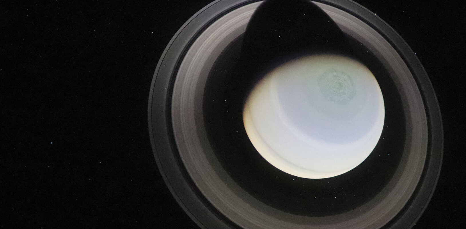 A view of Saturn with it's rings.