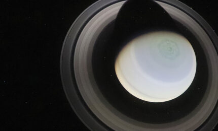 A view of Saturn with it's rings.