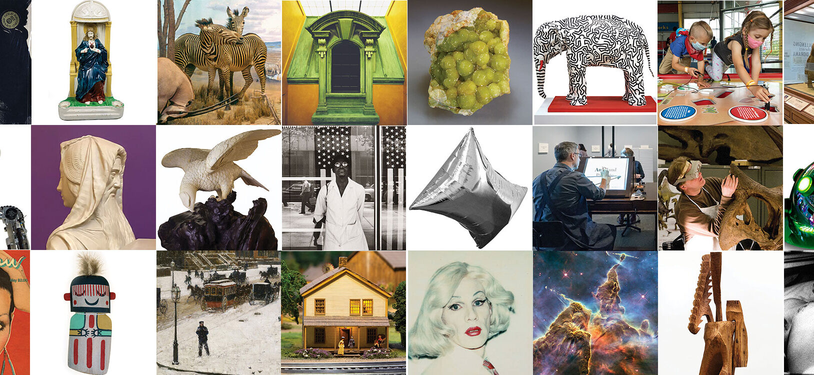 A series of images in a square grid