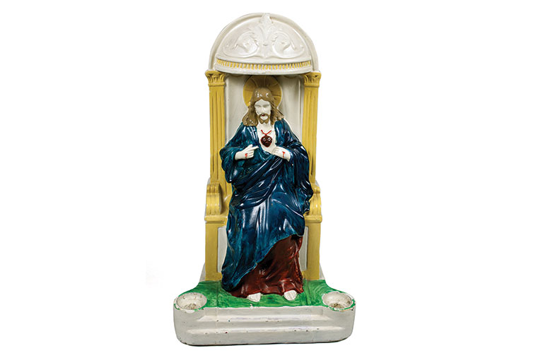 Ceramic hand painted statue of Jesus Christ