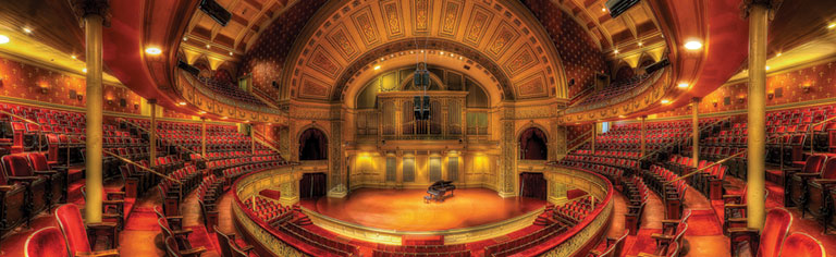 An high definition photo of the Carnegie Music Hall.